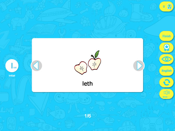 Picture of Flashcards game.